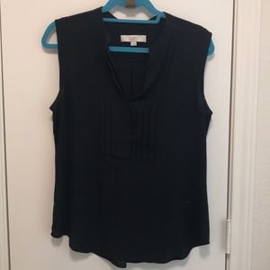 Black Loft Sleeveless Shell